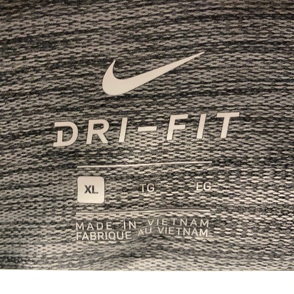 XL Nike Grey Dri-Fit full zip hoodie - Picture 3 of 4